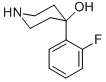 4-(2-Fluoro-phenyl)-piperidin-4-ol Structure,871113-19-8Structure