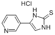 4-Pyridin-3-yl-1,3-dihydro-imidazole-2-thione hydrochloride Structure,871237-64-8Structure