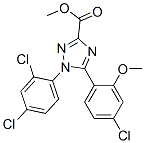 1H-1,2,4-triazole-3-carboxylic acid,5-(4-chloro-2-methoxyphenyl)-1-(2,4-dichlorophenyl)-,methyl ester Structure,871261-01-7Structure