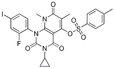 3-Cyclopropyl-1-(2-fluoro-4-iodophenyl)-6,8-dimethyl-2,4,7-trioxo-1,2,3,4,7,8-hexahydropyrido[2,3-d]pyrimidin-5-yl 4-methylbenzenesulfonate Structure,871700-32-2Structure