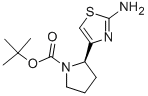 (S)-tert-butyl2-(2-aminothiazol-4-yl)pyrrolidine-1-carboxylate Structure,871716-68-6Structure