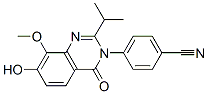 Benzonitrile,4-[7-hydroxy-8-methoxy-2-(1-methylethyl)-4-oxo-3(4h)-quinazolinyl ]- Structure,871814-49-2Structure