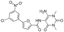 2-Furancarboxamide,n-(6-amino-1,2,3,4-tetrahydro-1,3-dimethyl-2,4-dioxo-5-pyrimidinyl)-5-(3-chloro-5-nitrophenyl)- Structure,872051-95-1Structure