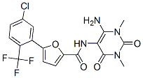 2-Furancarboxamide,n-(6-amino-1,2,3,4-tetrahydro-1,3-dimethyl-2,4-dioxo-5-pyrimidinyl)-5-[5-chloro-2-(trifluoromethyl)phenyl]- Structure,872051-96-2Structure