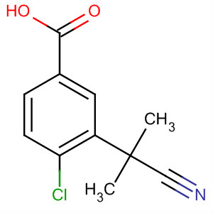 4-Chloro-3-(2-cyanopropan-2-yl)benzoic acid Structure,872091-88-8Structure