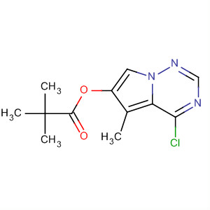 4-Chloro-5-methylpyrrolo[1,2-f ][1,2,4]triazin-6-yl pivalate Structure,872206-49-0Structure