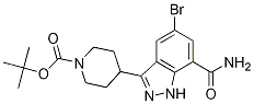 Tert-butyl 4-(5-bromo-7-carbamoyl-1h-indazol-3-yl)piperidine-1-carboxylate Structure,872350-15-7Structure