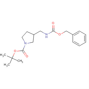 Tert-butyl (s)-3-(n-benzyloxycarbonyl)aminomethylpyrrolidine-1-carboxylate Structure,872714-75-5Structure