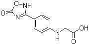 2-(4-(5-Oxo-4,5-dihydro-1,2,4-oxadiazol-3-yl)phenylamino)acetic acid Structure,872728-82-0Structure