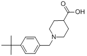 N-(4-Tert-butylbenzyl)piperidine-4-carboxylic acid Structure,872991-72-5Structure