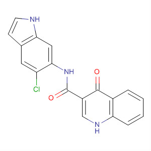 N-(5-chloro-1h-indol-6-yl)-4-oxo-1h-quinoline-3-carboxamide Structure,873050-49-8Structure