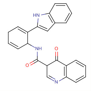 N-[2-(1h-indol-2-yl)phenyl]-4-oxo-1h-quinoline-3-carboxamide Structure,873050-55-6Structure