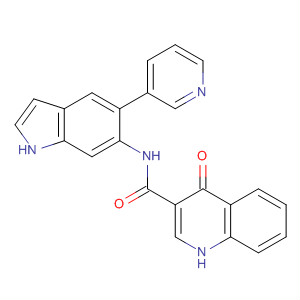 4-Oxo-n-[5-(3-pyridyl)-1h-indol-6-yl]-1h-quinoline-3-carboxamide Structure,873050-82-9Structure