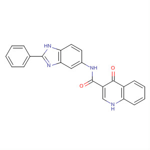 4-Oxo-n-(2-phenyl-3h-benzoimidazol-5-yl)-1h-quinoline-3-carboxamide Structure,873050-89-6Structure