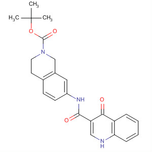 7-[(4-Oxo-1h-quinolin-3-yl)carbonylamino]-1,2,3,4-tetrahydroisoquinoline-2-carboxylic acid tert-butyl ester Structure,873051-23-1Structure