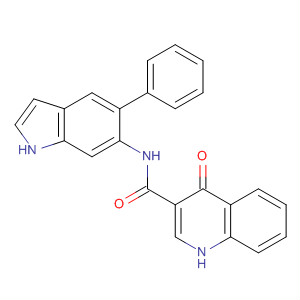 4-Oxo-n-(5-phenyl-1h-indol-6-yl)-1h-quinoline-3-carboxamide Structure,873051-73-1Structure