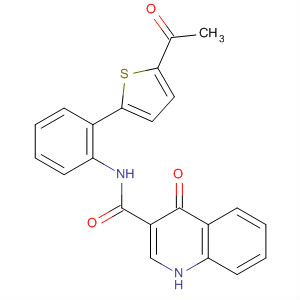 N-[2-(5-acetyl-2-thienyl)phenyl]-4-oxo-1h-quinoline-3-carboxamide Structure,873051-89-9Structure