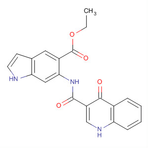 6-[(4-Oxo-1h-quinolin-3-yl)carbonylamino]-1h-indole-5-carboxylic acid ethyl ester Structure,873052-03-0Structure