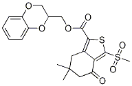 Benzo[c]thiophene-1-carboxylic acid, 4,5,6,7-tetrahydro-6,6-dimethyl-3-(methylsulfonyl)-4-oxo-, (2,3-dihydro-1,4-benzodioxin-2-yl)methyl ester Structure,873189-11-8Structure