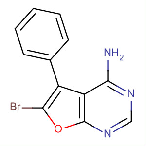 6-Bromo-5-phenyl-furo[2,3-d]pyrimidin-4-amine Structure,873306-43-5Structure