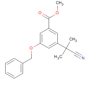 Methyl 3-(benzyloxy)-5-(2-cyanopropan-2-yl)benzoate Structure,873450-38-5Structure