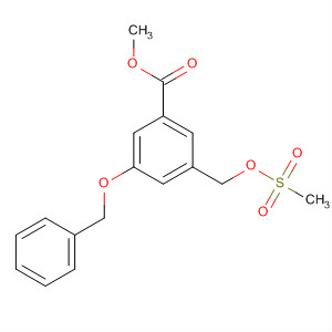 Methyl 3-(benzyloxy)-5-{[(methylsulfonyl)oxy]methyl}benzoate Structure,873450-58-9Structure