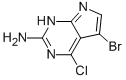 5-Bromo-4-chloro-7H-pyrrolo[2,3-d]pyrimidin-2-ylamine Structure,873792-87-1Structure