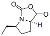 1H,3h-pyrrolo[1,2-c]oxazole-1,3-dione,5-ethyltetrahydro-,(5r-trans)-(9ci) Structure,87392-44-7Structure