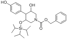 (3R,4r,5s)-benzyl3-hydroxy-4-(4-hydroxyphenyl)-5-((triisopropylsilyl)oxy)piperidine-1-carboxylate Structure,873945-27-8Structure