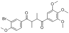 1,4-Butanedione,1-(3-bromo-4-methoxyphenyl)-2,3-dimethyl-4-(3,4,5-trimethoxyphenyl)- Structure,874150-52-4Structure