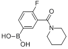 4-Fluoro-3-(piperidine-1-carbonyl)phenylboronic acid Structure,874219-30-4Structure