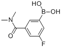 3-(Dimethylcarbamoyl)-5-fluorobenzeneboronic acid Structure,874219-39-3Structure