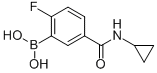 5-(Cyclopropylcarbamoyl)-2-fluorophenylboronic acid Structure,874289-54-0Structure