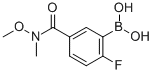 2-Fluoro-5-(methoxy(methyl)carbamoyl)phenylboronic acid Structure,874289-59-5Structure