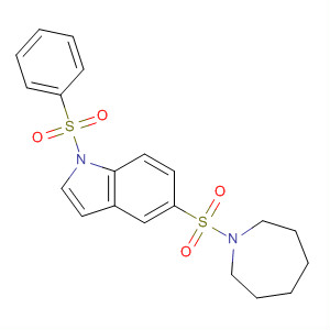 5-(Azepane-1-sulfonyl)-1-benzenesulfonyl-1h-indole Structure,874373-01-0Structure