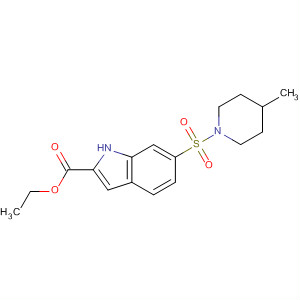 6-(4-Methyl-piperidine-1-sulfonyl)-1h-indole-2-carboxylic acid ethyl ester Structure,874373-28-1Structure