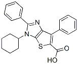 3H-thieno[2,3-d]imidazole-5-carboxylic acid,3-cyclohexyl-2,6-diphenyl- Structure,874571-92-3Structure