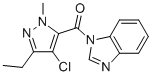 1-[(4-Chloro-3-ethyl-1-methyl-1h-pyrazol-5-yl)carbonyl]-1h-benzimidazole Structure,874605-31-9Structure