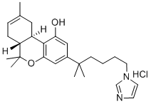 (6Ar,10ar)-3-[6-(1h-imidazol-1-yl)-2-methyl-2-hexanyl]-6,6,9-trimethyl-6a,7,10,10a-tetrahydro-6h-benzo[c]chromen-1-ol hydrochloride (1:1) Structure,874745-42-3Structure