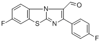 7-Fluoro-2-(4-fluorophenyl)imidazo[2,1-b]benzothiazole-3-carboxaldehyde Structure,874799-90-3Structure