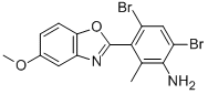 4,6-Dibromo-3-(5-methoxy-1,3-benzoxazol-2-yl)-2-methylaniline Structure,875000-01-4Structure