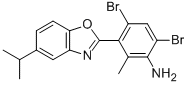 4,6-Dibromo-3-(5-isopropyl-1,3-benzoxazol-2-yl)-2-methylaniline Structure,875000-06-9Structure