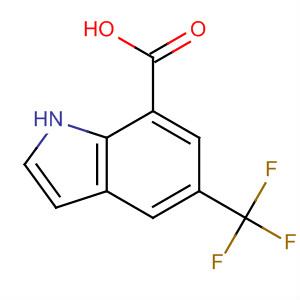 5-(Trifluoromethyl)-1h-indole-7-carboxylic acid Structure,875306-19-7Structure