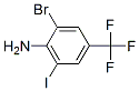 2-Bromo-6-iodo-4-(trifluoromethyl)aniline Structure,875306-20-0Structure