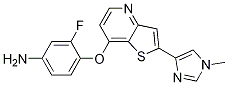 3-Fluoro-4-(2-(1-methyl-1h-imidazol-4-yl)thienthio[3,2-b]pyridine-7-oxy)aniline Structure,875340-09-3Structure