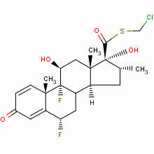 S-(chloromethyl) (6alpha,11alpha,16alpha,17alpha)-6,9-difluoro-11,17-dihydroxy-16-methyl-3-oxoandrosta-1,4-diene-17-carbothioate Structure,87556-66-9Structure