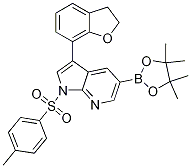 1H-pyrrolo[2,3-b]pyridine, 3-(2,3-dihydro-7-benzofuranyl)-1-[(4-methylphenyl)sulfonyl]-5-(4,4,5,5-tetramethyl-1,3,2-dioxaborolan-2-yl)- Structure,875639-25-1Structure