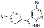 1H-pyrrolo[2,3-b]pyridine, 5-bromo-3-(6-chloro-3-pyridinyl)- Structure,875639-61-5Structure