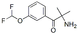 1-Propanone,2-amino-1-[3-(difluoromethoxy)phenyl]-2-methyl- Structure,876011-44-8Structure