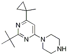 2-(Tert-butyl)-4-(1-methylcyclopropyl)-6-(piperazin-1-yl)pyrimidine Structure,876028-69-2Structure